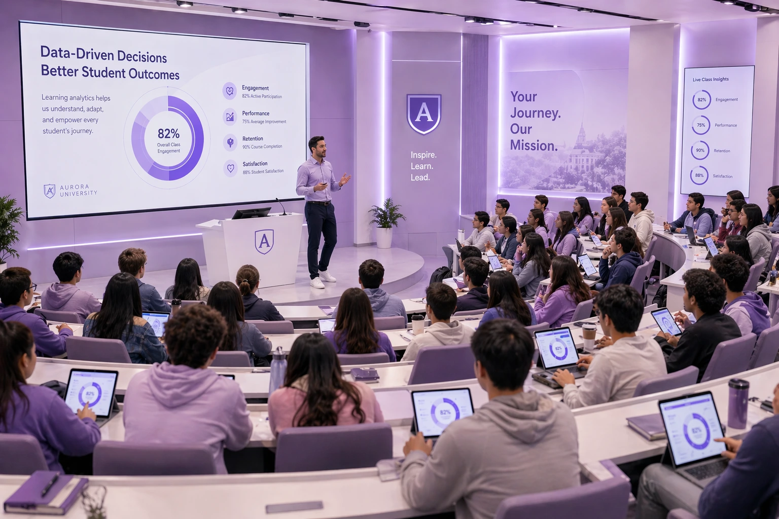Faculty-led interactive classroom using PulseRoom