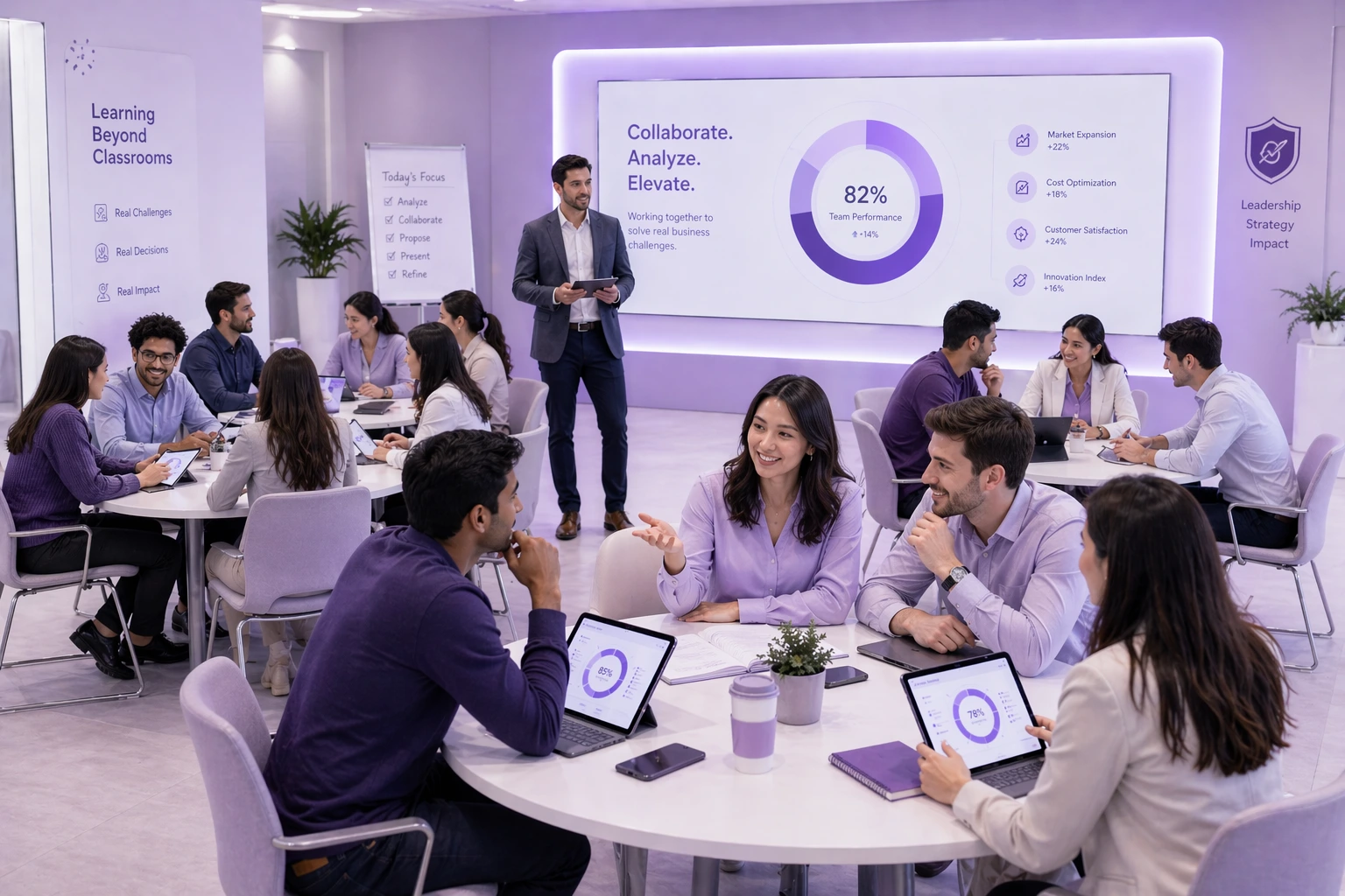 Research discussion room using PulseRoom