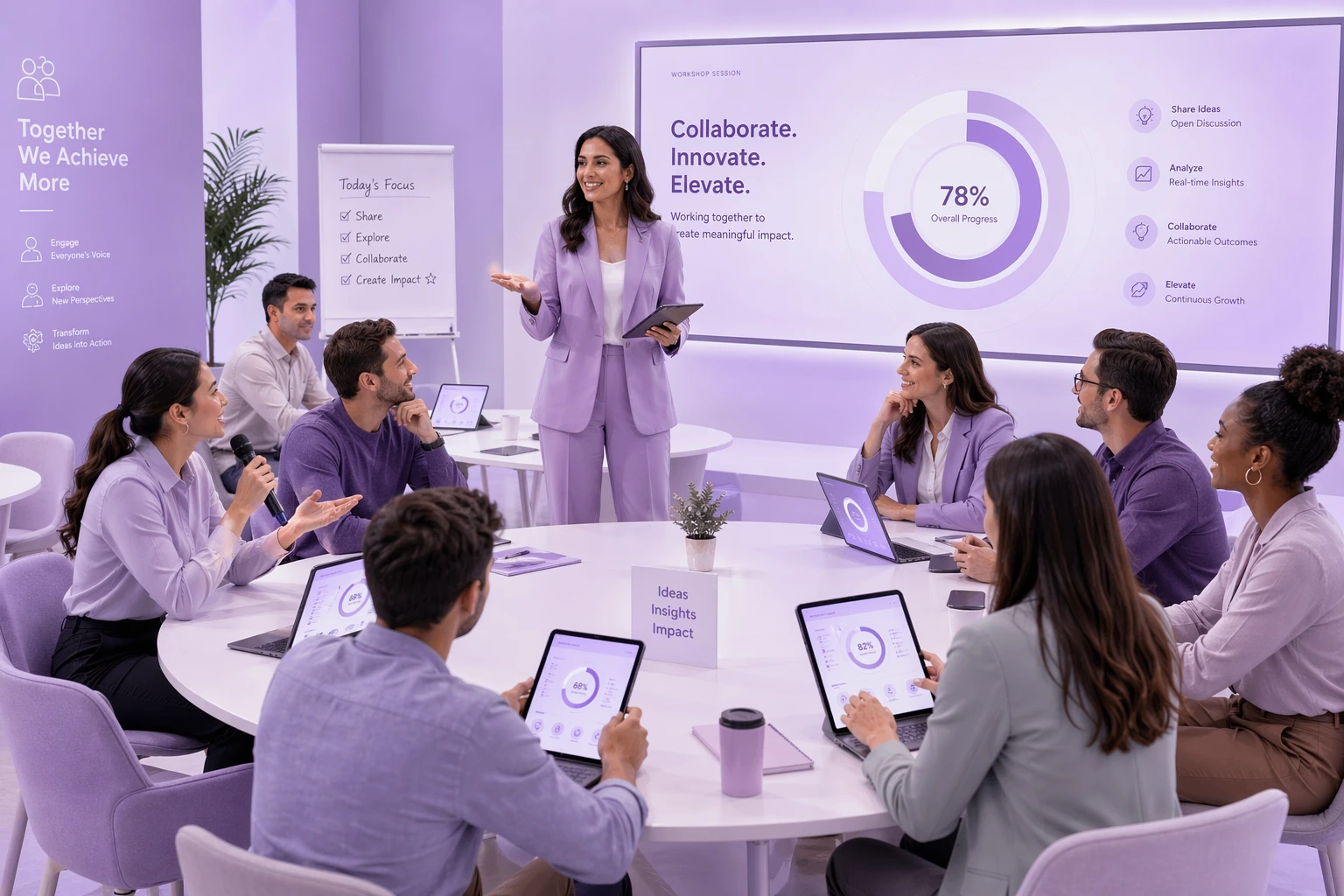 Executive meeting using PulseRoom